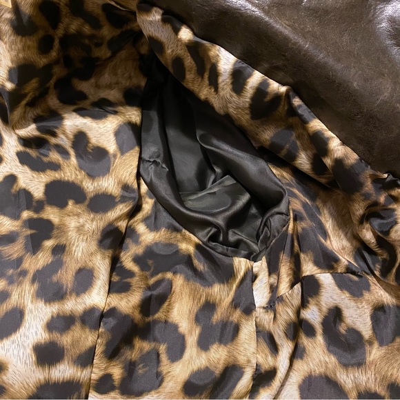 Olive Leather Jacket - Laundry by Shelli Segal - Picture 8 of 8